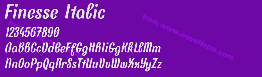 Finesse ItalicPreview Finesse ItalicPreview