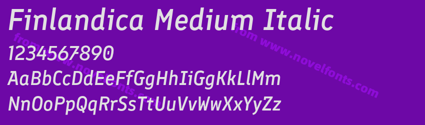 Finlandica Medium ItalicPreview Finlandica Medium ItalicPreview