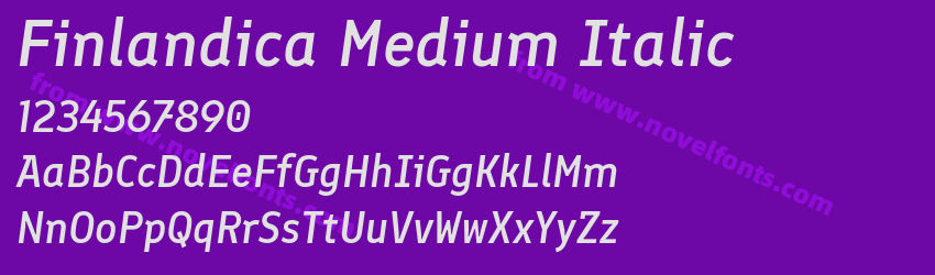 Finlandica Medium ItalicPreview