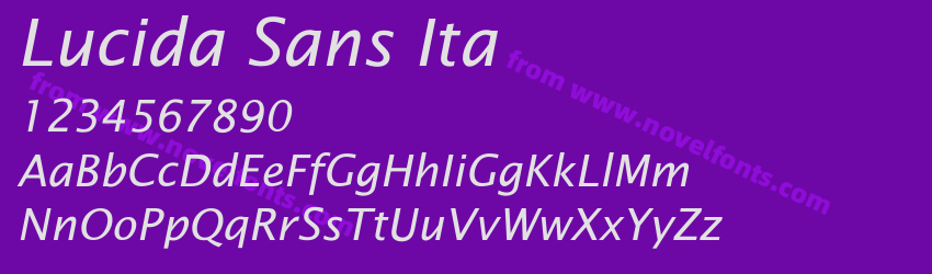 Lucida Sans ItaPreview