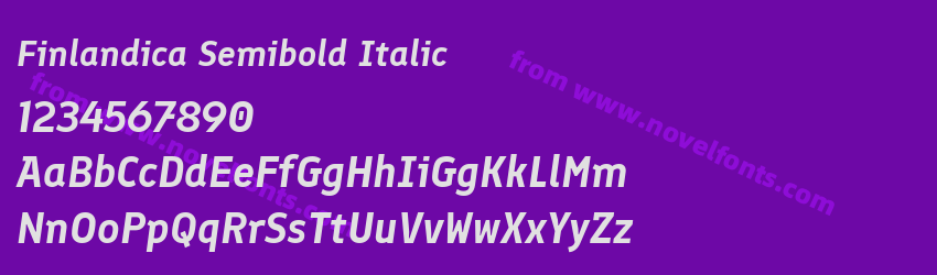 Finlandica Semibold ItalicPreview Finlandica Semibold ItalicPreview