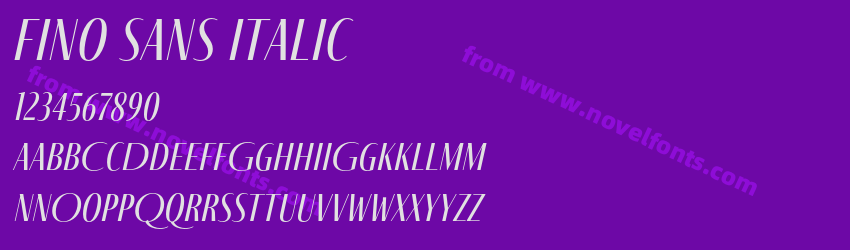 Fino Sans ItalicPreview Fino Sans ItalicPreview