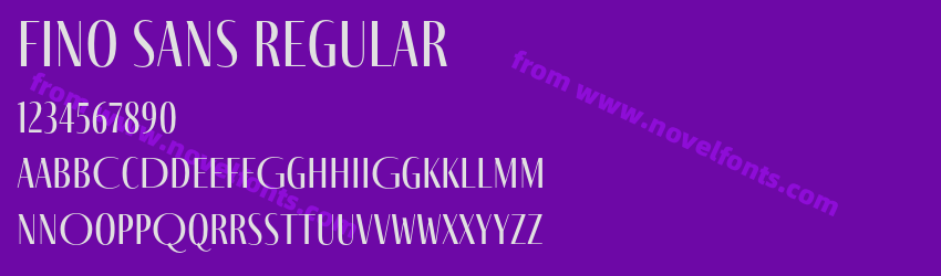 Fino Sans RegularPreview Fino Sans RegularPreview