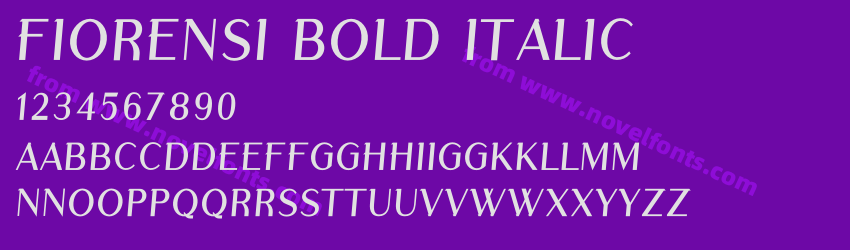 Fiorensi Bold ItalicPreview Fiorensi Bold ItalicPreview