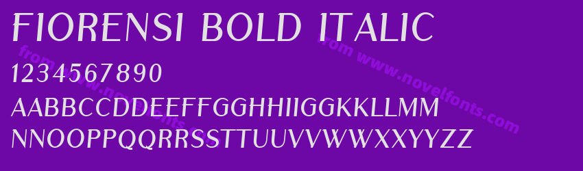 Fiorensi Bold ItalicPreview Fiorensi Bold ItalicPreview