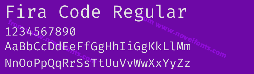 Fira Code RegularPreview Fira Code RegularPreview