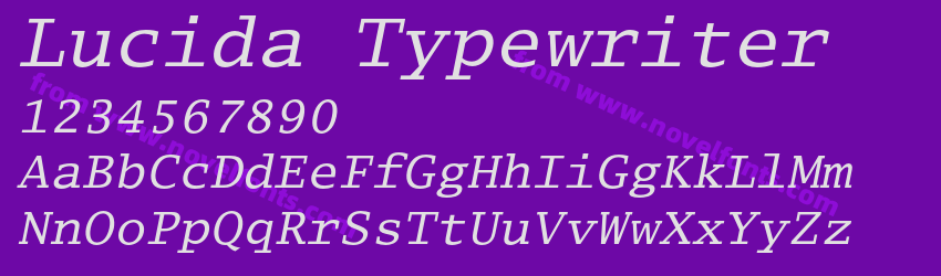 Lucida TypewriterPreview