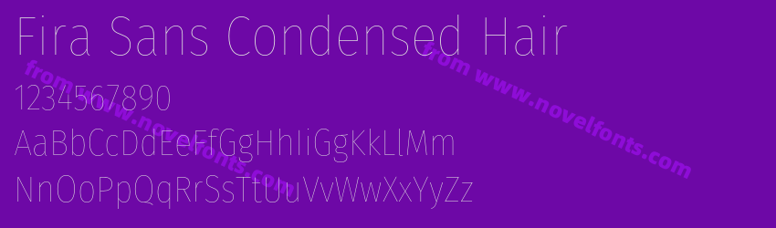 Fira Sans Condensed HairPreview Fira Sans Condensed HairPreview
