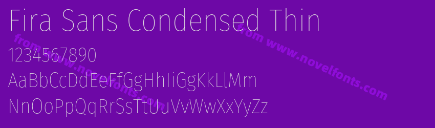Fira Sans Condensed ThinPreview Fira Sans Condensed ThinPreview