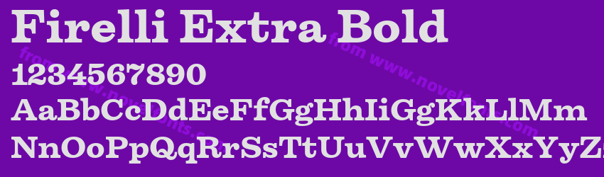 Firelli Extra BoldPreview