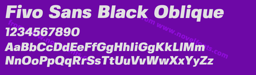 Fivo Sans Black ObliquePreview Fivo Sans Black ObliquePreview