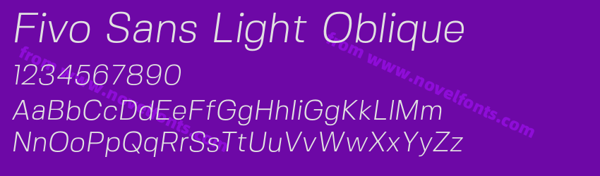 Fivo Sans Light ObliquePreview