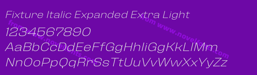Fixture Italic Expanded Extra LightPreview