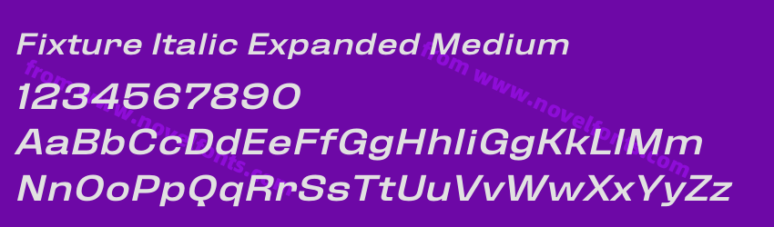 Fixture Italic Expanded MediumPreview