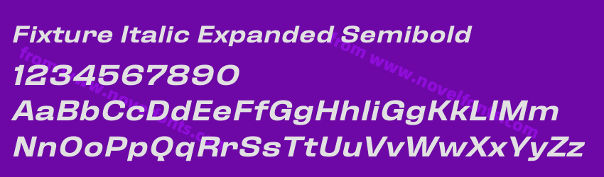 Fixture Italic Expanded SemiboldPreview