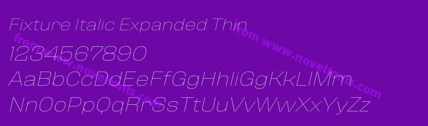 Fixture Italic Expanded ThinPreview Fixture Italic Expanded ThinPreview