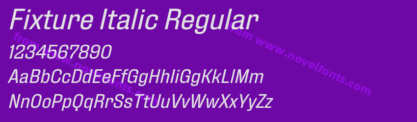 Fixture Italic RegularPreview Fixture Italic RegularPreview