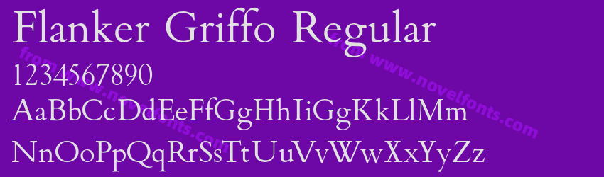 Flanker Griffo RegularPreview Flanker Griffo RegularPreview