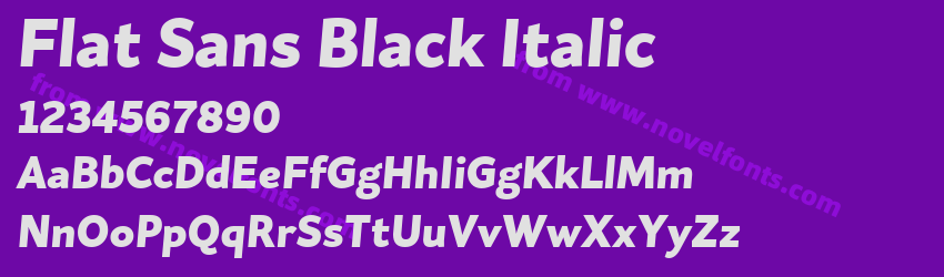 Flat Sans Black ItalicPreview Flat Sans Black ItalicPreview