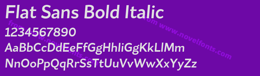Flat Sans Bold ItalicPreview Flat Sans Bold ItalicPreview