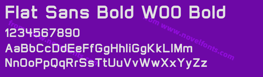 Flat Sans Bold W00 BoldPreview Flat Sans Bold W00 BoldPreview