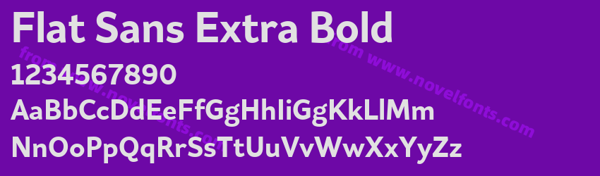 Flat Sans Extra BoldPreview