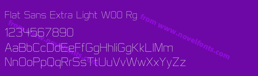 Flat Sans Extra Light W00 RgPreview Flat Sans Extra Light W00 RgPreview