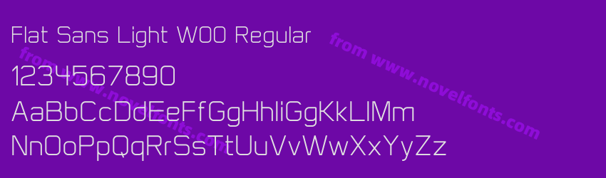 Flat Sans Light W00 RegularPreview Flat Sans Light W00 RegularPreview