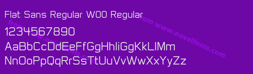 Flat Sans Regular W00 RegularPreview Flat Sans Regular W00 RegularPreview