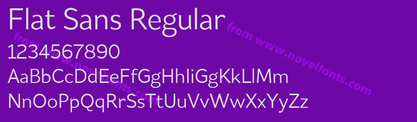Flat Sans RegularPreview Flat Sans RegularPreview