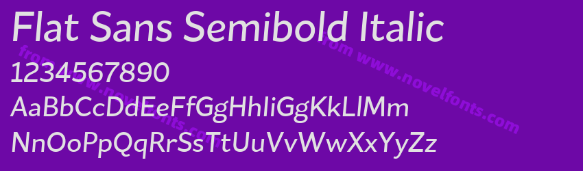 Flat Sans Semibold ItalicPreview Flat Sans Semibold ItalicPreview