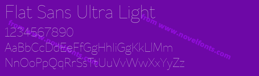 Flat Sans Ultra LightPreview