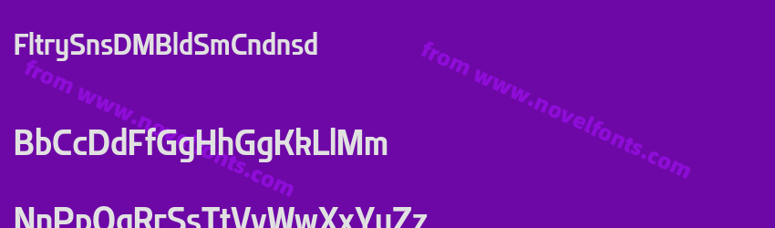 Flatory Sans DEMO Bold Semi CondensedPreview
