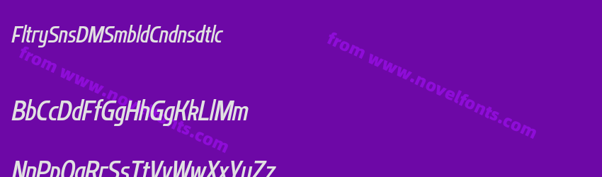 Flatory Sans DEMO Semibold Condensed ItalicPreview Flatory Sans DEMO Semibold Condensed ItalicPreview