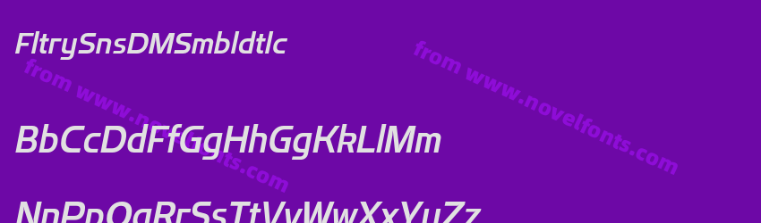 Flatory Sans DEMO Semibold ItalicPreview