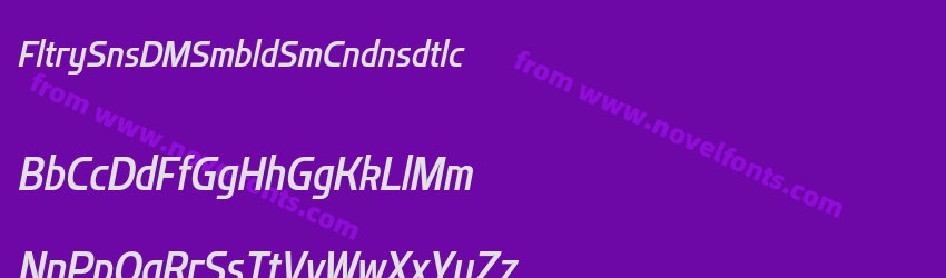 Flatory Sans DEMO Semibold Semi Condensed ItalicPreview Flatory Sans DEMO Semibold Semi Condensed ItalicPreview