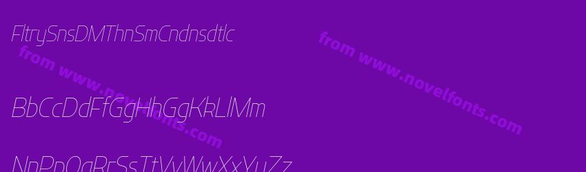 Flatory Sans DEMO Thin Semi Condensed ItalicPreview Flatory Sans DEMO Thin Semi Condensed ItalicPreview