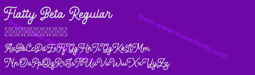 Flatty Beta RegularPreview Flatty Beta RegularPreview