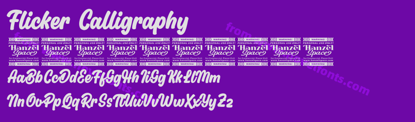 Flicker CalligraphyPreview Flicker CalligraphyPreview