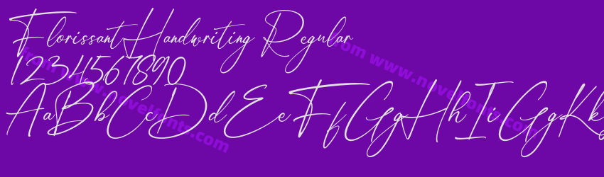 Florissant Handwriting RegularPreview Florissant Handwriting RegularPreview