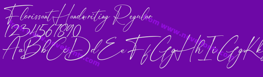 Florissant Handwriting RegularPreview