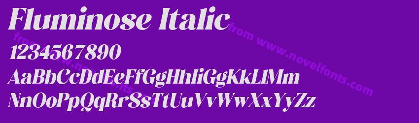 Fluminose ItalicPreview Fluminose ItalicPreview