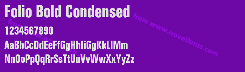 Folio Bold CondensedPreview Folio Bold CondensedPreview