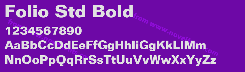 Folio Std BoldPreview Folio Std BoldPreview