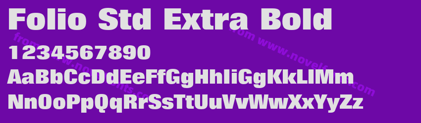 Folio Std Extra BoldPreview Folio Std Extra BoldPreview
