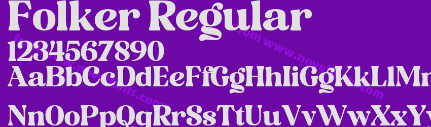 Folker RegularPreview Folker RegularPreview