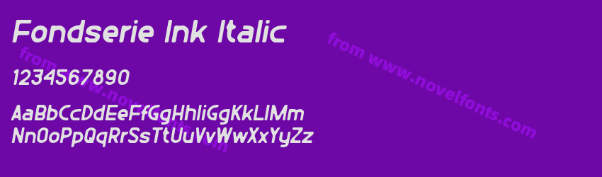 Fondserie Ink ItalicPreview Fondserie Ink ItalicPreview