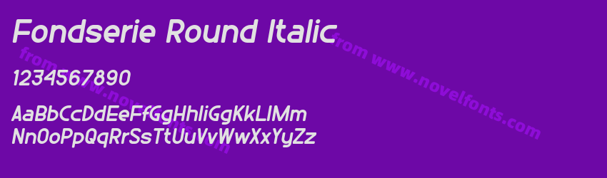 Fondserie Round ItalicPreview Fondserie Round ItalicPreview