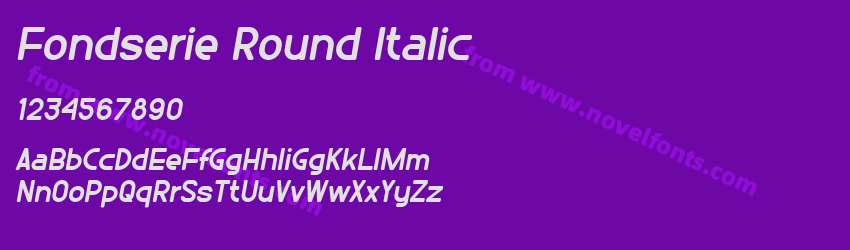 Fondserie Round ItalicPreview