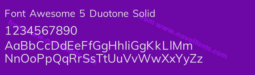 Font Awesome 5 Duotone SolidPreview